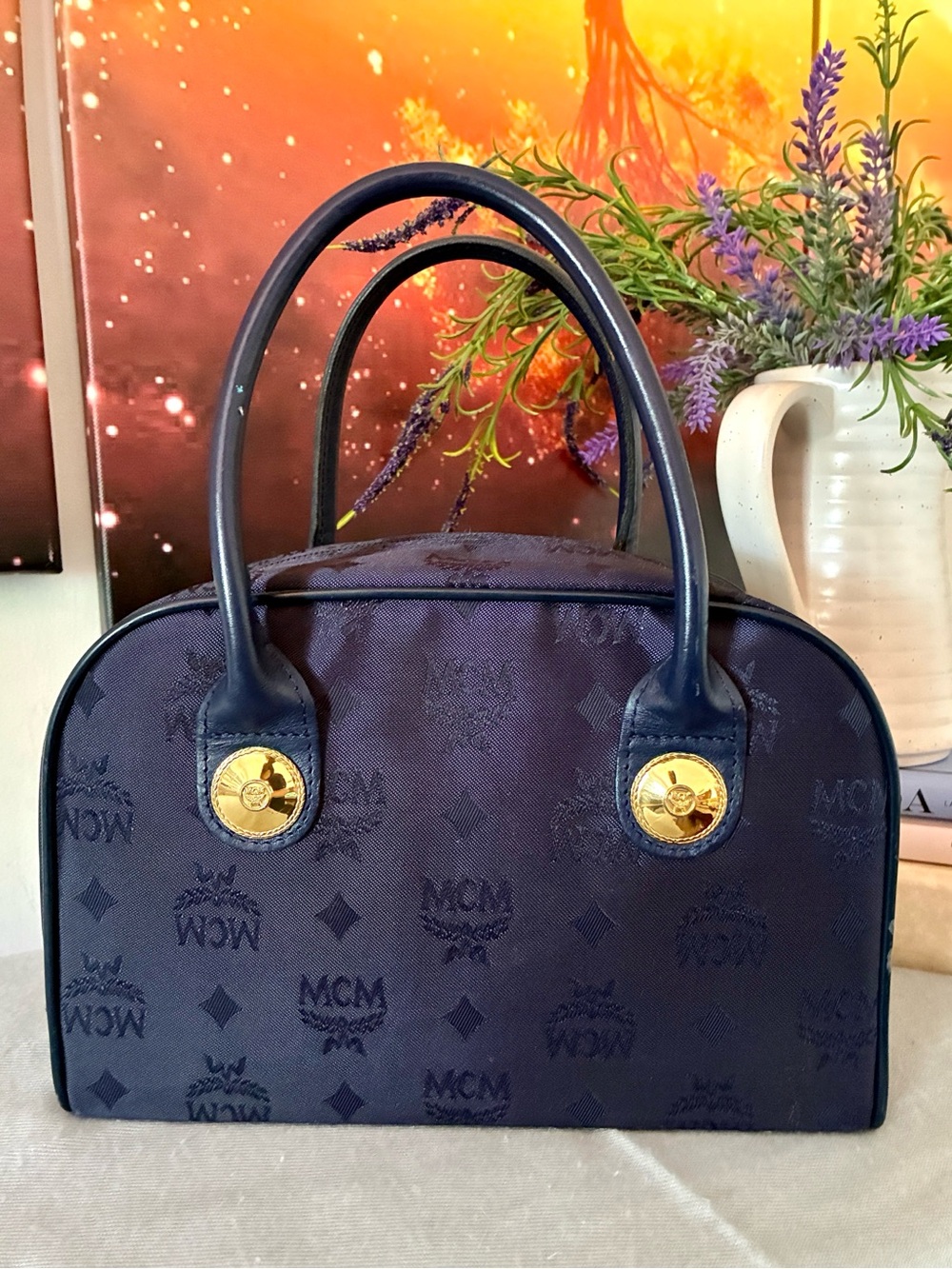 Vintage MCM Boston Bag